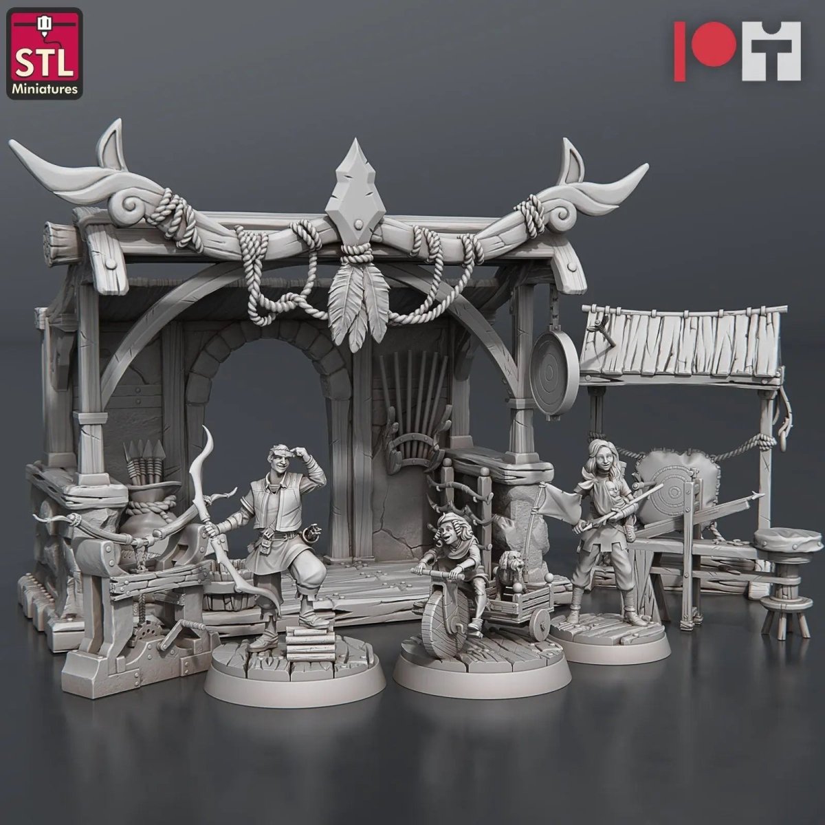 Arrows and Bows Maker Stall set - HamsterFoundry - HamsterFoundry