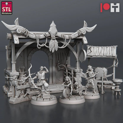 Arrows and Bows Maker Stall set - HamsterFoundry - HamsterFoundry