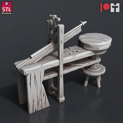 Arrows and Bows Maker Stall set - HamsterFoundry - HamsterFoundry