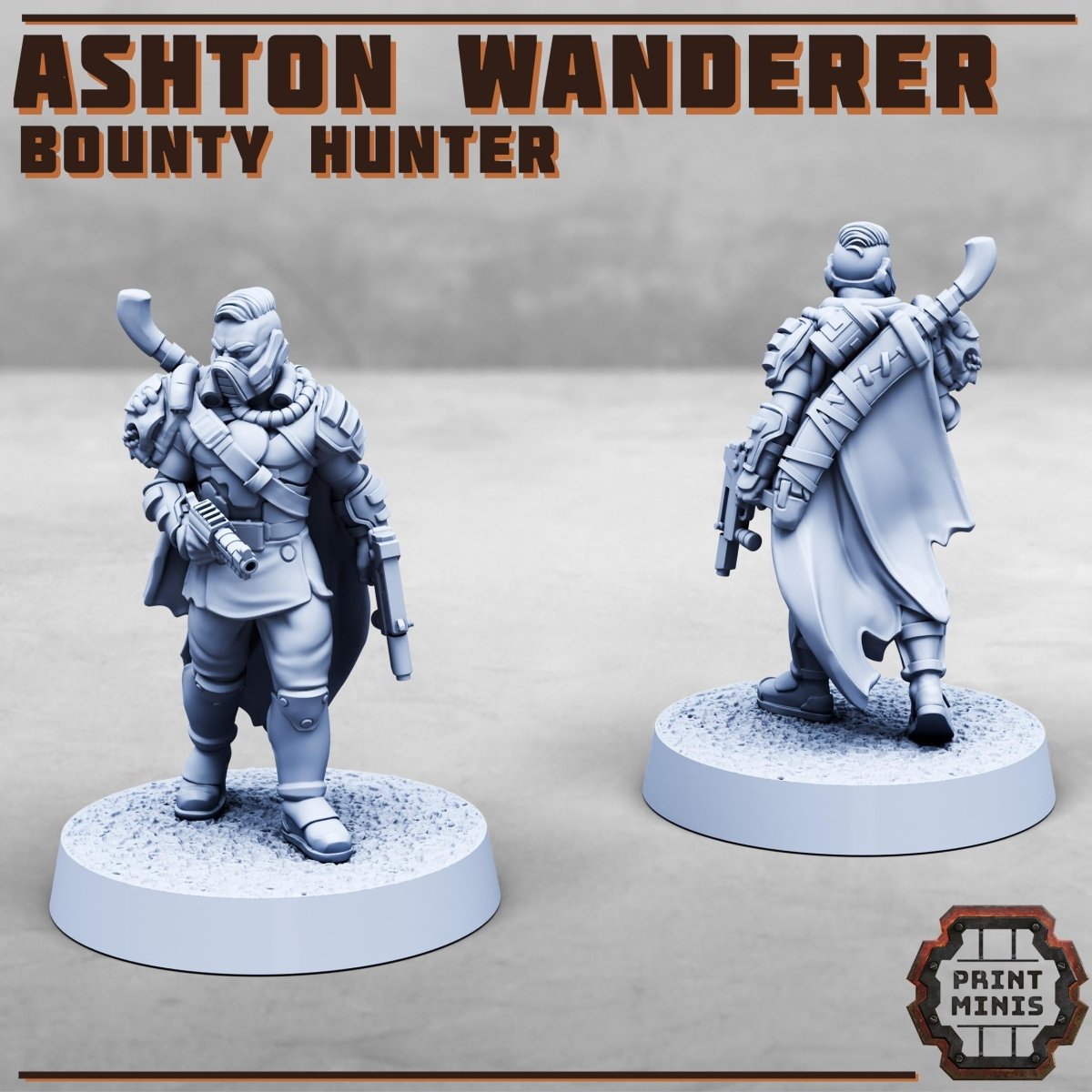 Ashton Wanderer - Bounty Hunter - HamsterFoundry - Print Minis