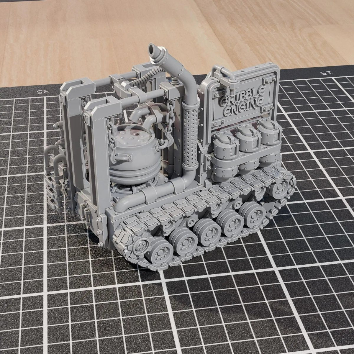 Gribble Engine and Chef - HamsterFoundry - Print Minis