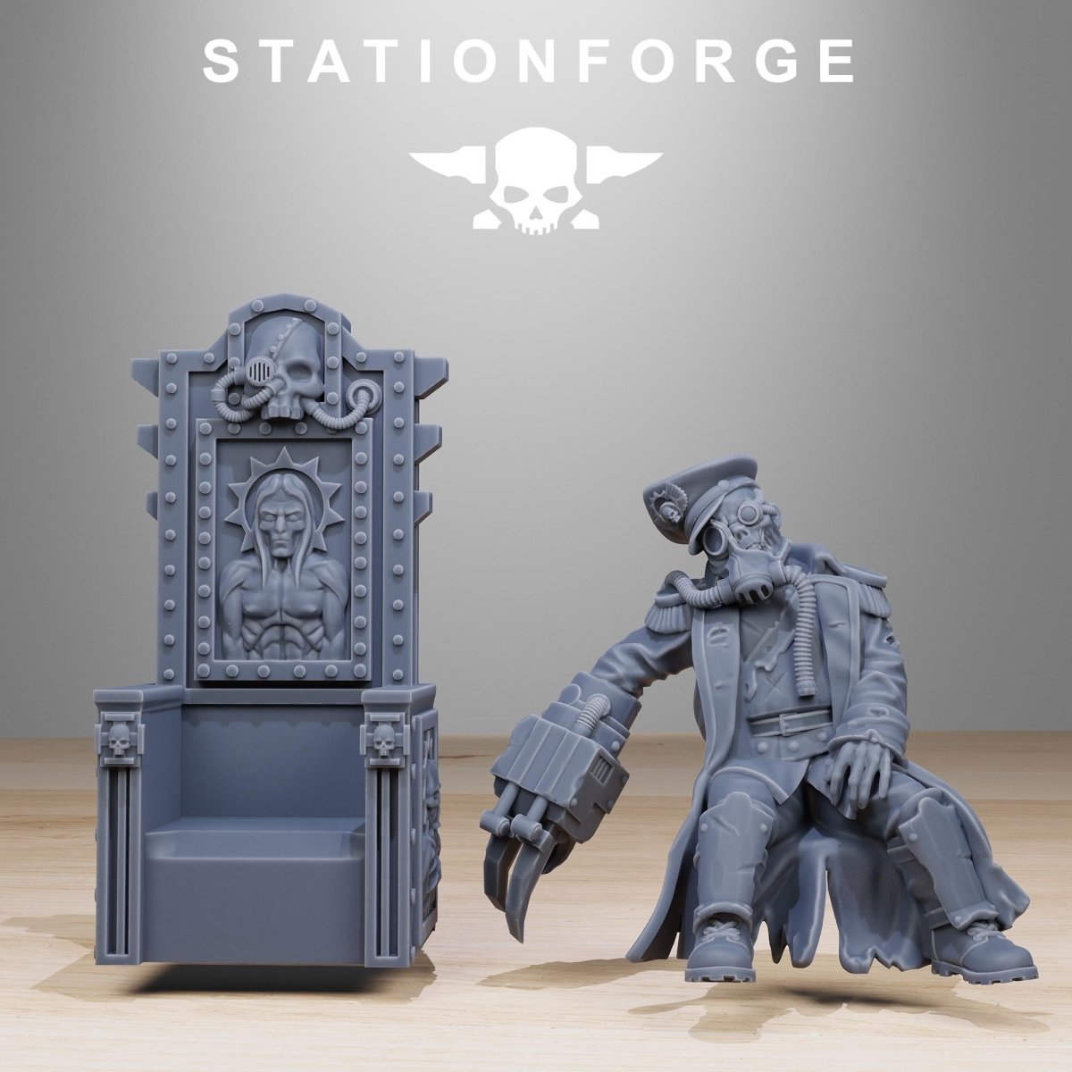 Grim Guard The Fallen Officer and Throne - HamsterFoundry - HamsterFoundry