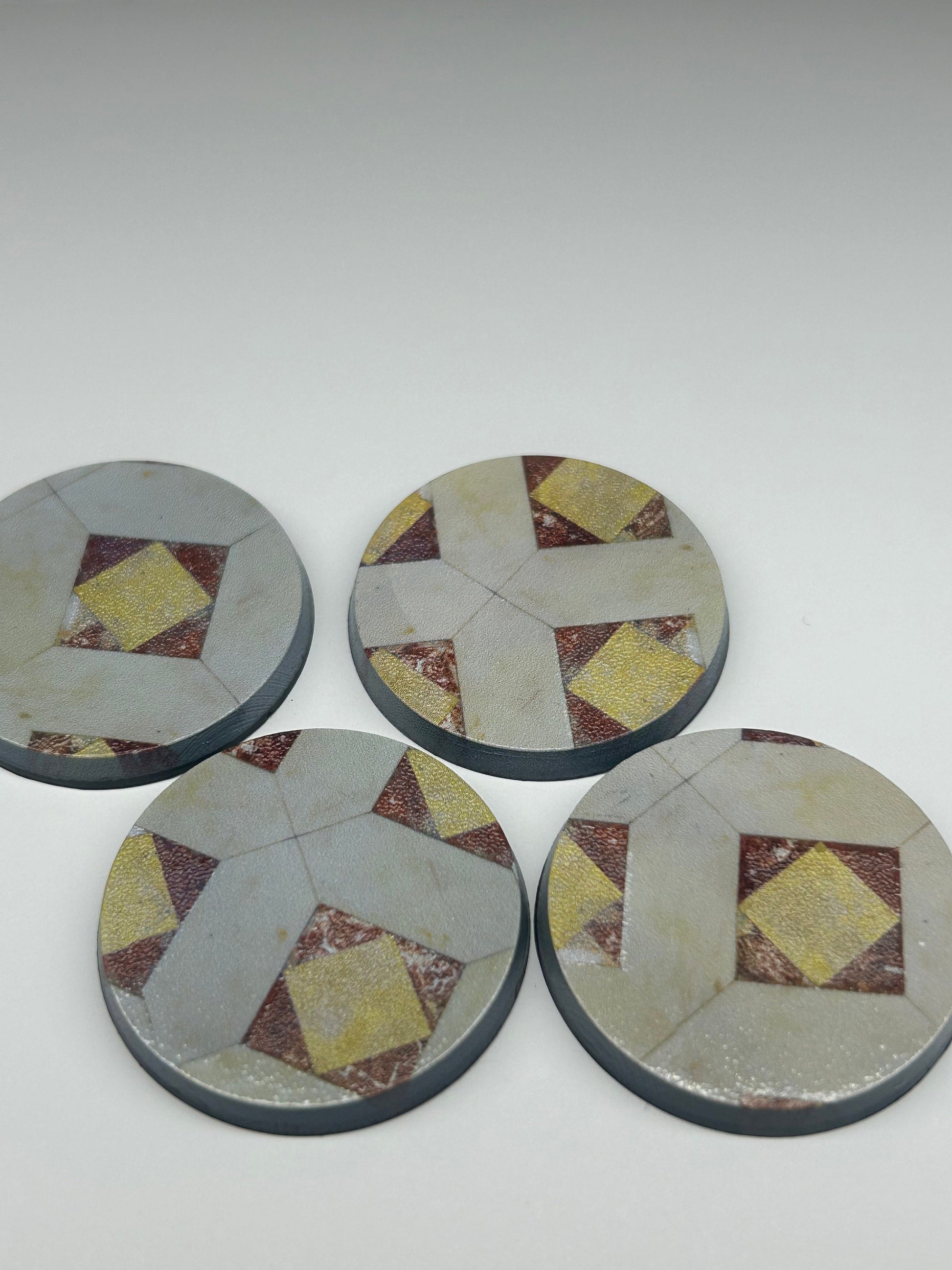 Premium Pre-Printed Miniature Bases - Victorian Style Tile