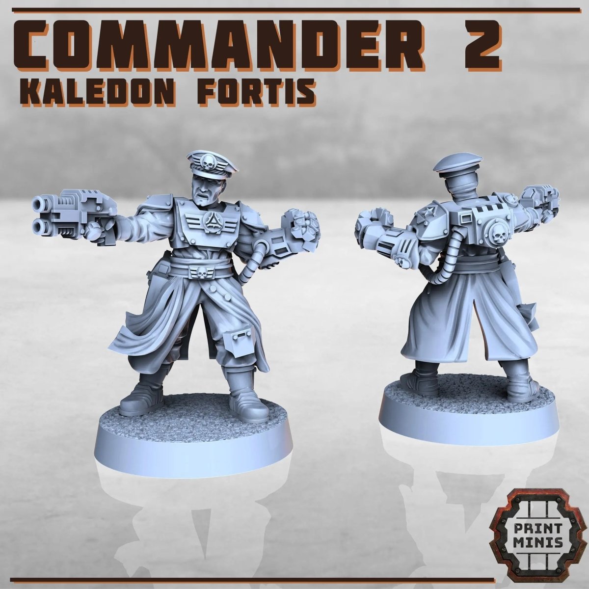 Kaledon Fortis - Commander 2 - HamsterFoundry - Print Minis