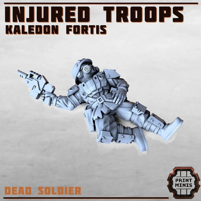 Kaledon Fortis - Injured Soldiers Bundle - HamsterFoundry - Print Minis