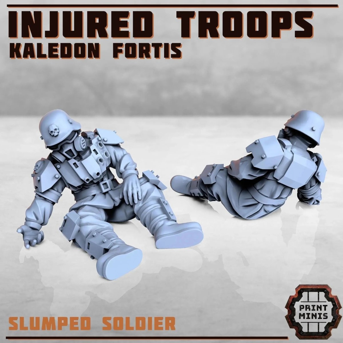 Kaledon Fortis - Injured Soldiers Bundle - HamsterFoundry - Print Minis