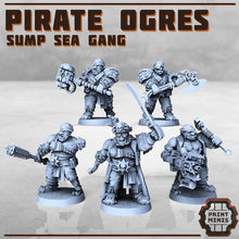 Pirate Ogres - Sump Sea Gang - HamsterFoundry - Print Minis