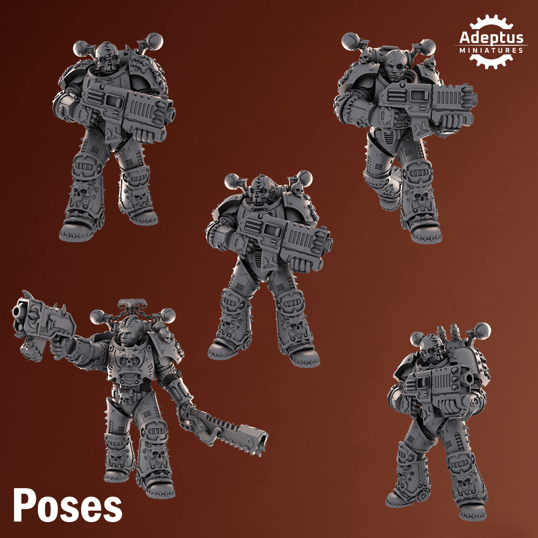 Skin Reavers Chaos Space Knights - HamsterFoundry - Red Makers