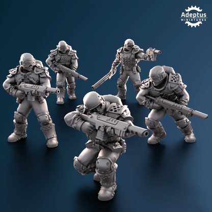 Squad Greyplate Troops - HamsterFoundry - Redmakers
