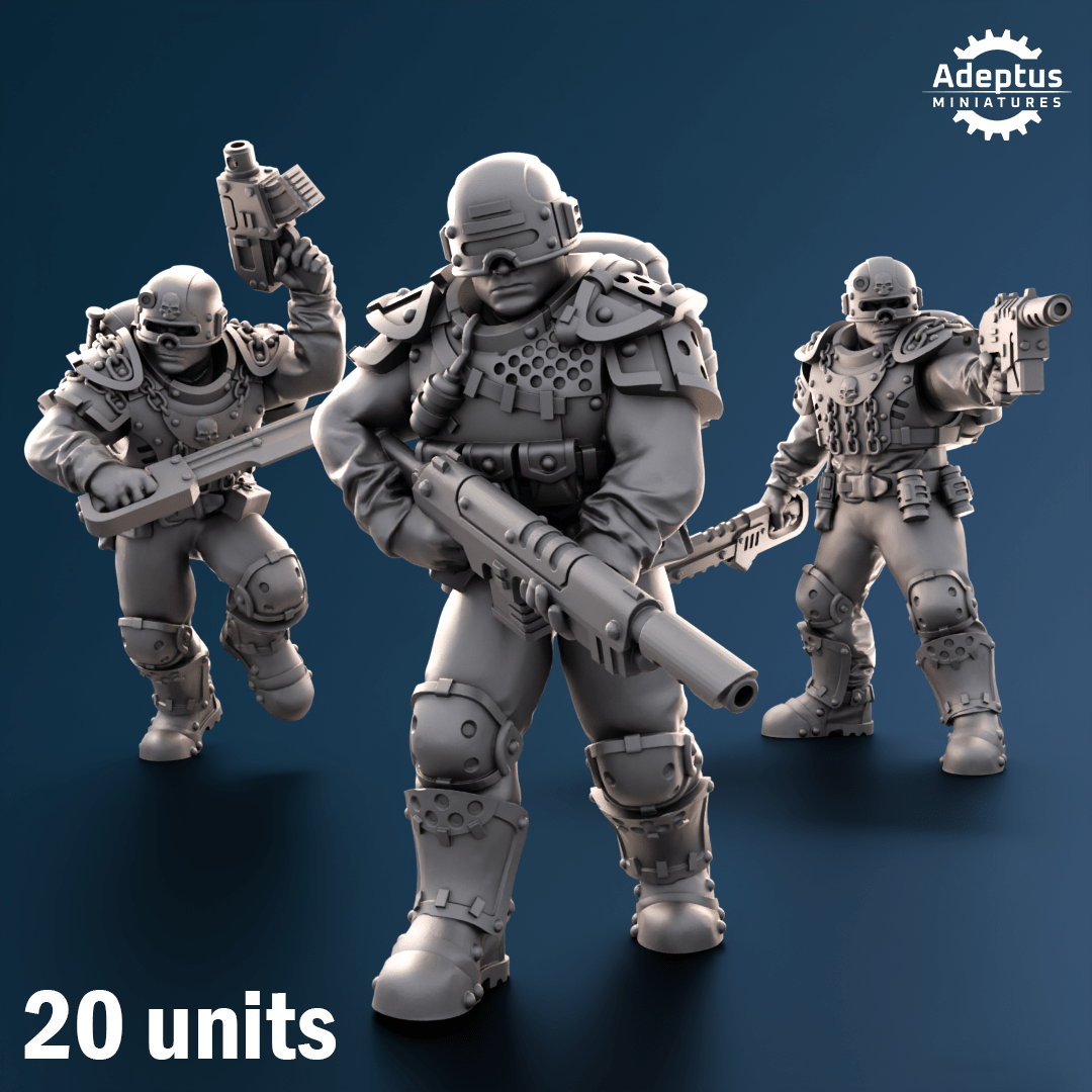 Squad Greyplate Troops - HamsterFoundry - Redmakers